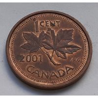 Канада 1 цент, 2001 Без отметки монетного двора (5-3-56)