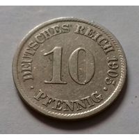 10 пфеннигов, Германия 1905 A