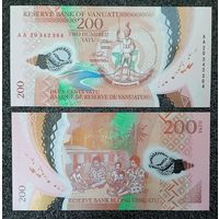 200 вату Вануату 2014 г. UNC (полимер)