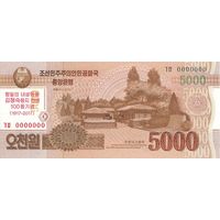 Северная Корея 5000 вон образца 2013(2017) года UNC pcs20