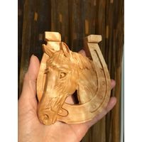Ключница Лошадь, конь Подкова - символ удачи Сувель березы