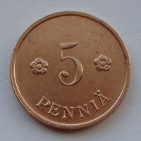 Финляндия 5 пенни. 1939