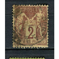 Франция - 1877/1878 - Аллегория 2С - [Mi.69] - 1 марка. Гашеная.  (Лот 46Dk)
