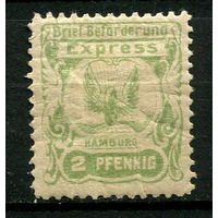 Германия - Гамбург (Express)- Местные марки - 1895 - Птица 2Pf - [Mi.1] - 1 марка. MH.  (Лот 98CJ)