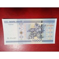1000 рублей серия КА UNC