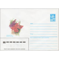 Художественный маркированный конверт СССР N 87-73 (13.02.1987) Аквариумные рыбы. Сиамский петушок