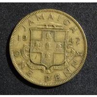 Ямайка 1 пенни, 1947