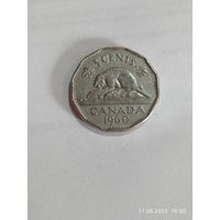 Канада 5 центов  1960 года .