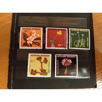 1975 Мадагаскар флора цветы полная серия (3-1)