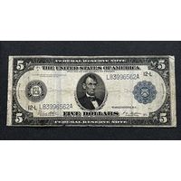 США 5 долларов 1914 года