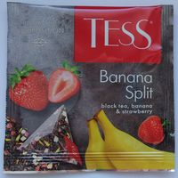 Чай Tess Banana Split (черный c ароматом клубнично-бананового коктейля) 1 пакетик