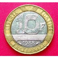 10 франков 1988 год * Франция