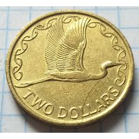 Новая Зеландия 2 доллара, 1991        ( 3-4-3 )