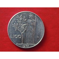 Италия 100 лир, 1977 г.