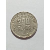 Колумбия 200 песо 2006 года .