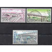Мосты Беларусь 2002 год (485-487) серия из 3-х марок
