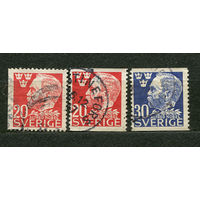 Альфред Нобель. Швеция. 1946. Полная серия 3 марки
