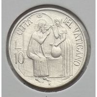 Ватикан 10 лир 1981 г. В холдере