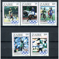 Конго (Заир) - 1984г. - Летние Олимпийские игры - полная серия, MNH [Mi 861-865] - 5 марок