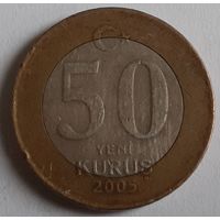Турция 50 новых курушей, 2005 (9-1-2)