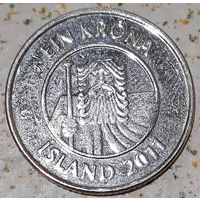 Исландия 1 крона, 2011 (2-6-79)