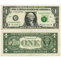 США. 1 доллар (образца 2009 года, D, Огайо, P530)
