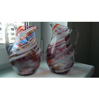 Кувшин из цветного стекла 17 и 18 см