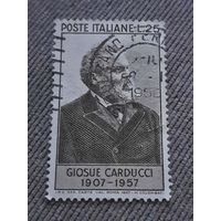 Италия 1957. Giosue Carducci 1907-1957