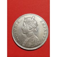 Индия 1 рупия 1877 год.