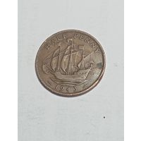 Великобритания 1 / 2 пенни 1943 года .