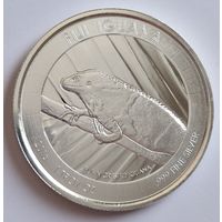 Фиджи 2016 серебро (1 oz) "Игуана"