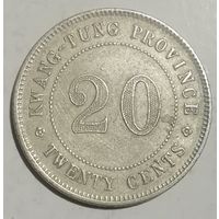 Китай 20 центов 1921 г