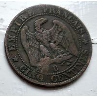 Франция 5 сантимов, 1854 B - Руан 2-6-2