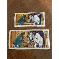Гвинея 1967. Исследование змей Гвинеи. Малая и большая марка. Марка из серии