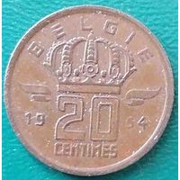 Бельгия 20 сантимов 1954 (надпись на голландском - 'BELGIE') 01