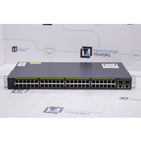 Управляемый коммутатор 2-го уровня Cisco WS-C2960+48TC-L (48 x 100Mбит, 2 x SFP). Гарантия