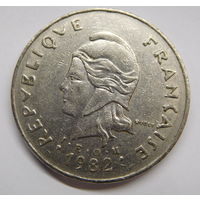 Французская Полинезия 50 франков  1982 г