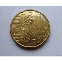 20 центов Франция 2010 г. в. UNC