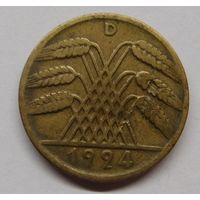 Германия 10 рентенпфеннигов 1924 г