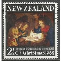 Новая Зеландия. Рождество. 1968г. Mi#491.