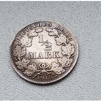 Германия 1/2 марки, 1918 "A" - Берлин 7-1-53