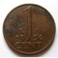 1 цент 1954 Нидерланды