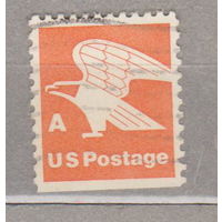 ПОЧТА ПТИЦА Орел-внутренняя Почта США 1978 год Лот 1 без нижней перфорации