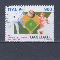 [1528] Италия 1998. Спорт.Бейсбол. Одиночный выпуск.Гашеная марка.