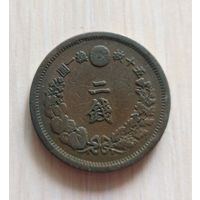 Япония 2 сена 1882 г. #41215