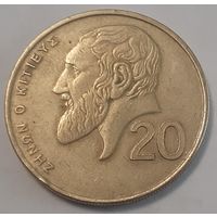 Кипр 20 центов, 1992 (5-3-56)