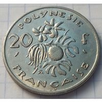 Французская Полинезия 20 франков, 1970     ( 12-4-3 )