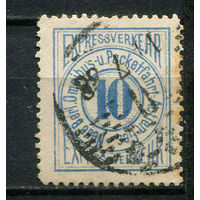 Германия - Берлин (B.) - Местные марки - 1886 - Цифры 10Pf - [Mi.18B] - 1 марка. Гашеная.  (Лот 87CV)