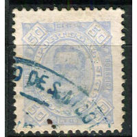 Португальские колонии - Кабо-Верде - 1894/1895 - Король Карлуш I 50R перф. 11 1/2 - [Mi.30A] - 1 марка. Гашеная.  (Лот 96AN)