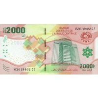 Центральная Африка 2000 франков образца 2020 года UNC